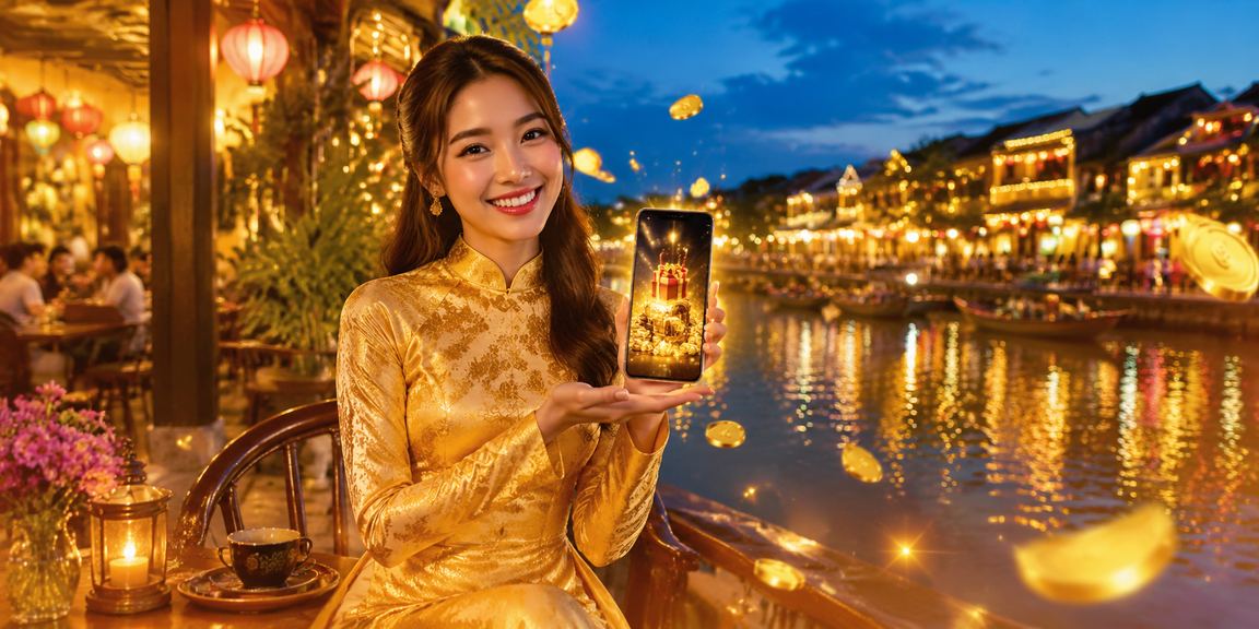 Người chơi đăng ký và nhận thưởng giải tại Hội An